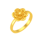 22K Gold Floral Baby Ring